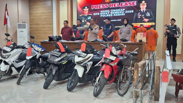 Polres Kediri Ungkap 15 Kasus Kriminal saat Operasi Sikat Semeru 2025