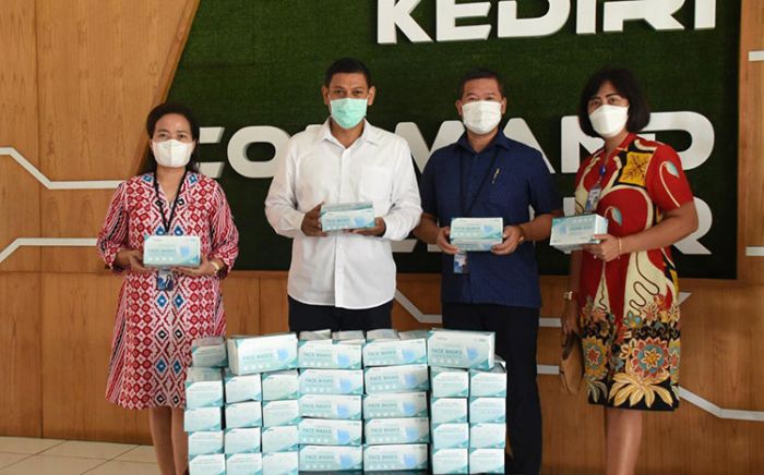 Terima Bantuan Ribuan Masker, Wali Kota Kediri: Sangat Bermanfaat Mendisiplinkan Protokol Kesehatan