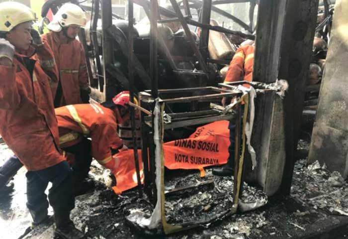 SPBU Brebek Sidoarjo Terbakar, 1 Orang Tewas, 4 Luka Berat