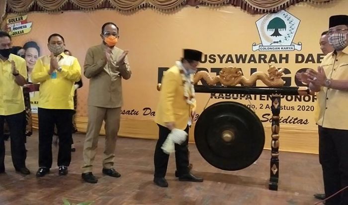 Aklamasi, Rahmat Taufik Kembali Terpilih Sebagai Ketua DPD Golkar Ponorogo