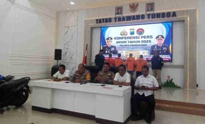 Tangkap 4 Bandar, Polres Pamekasan Sebut Kasus Narkoba Menurun Selama 2025