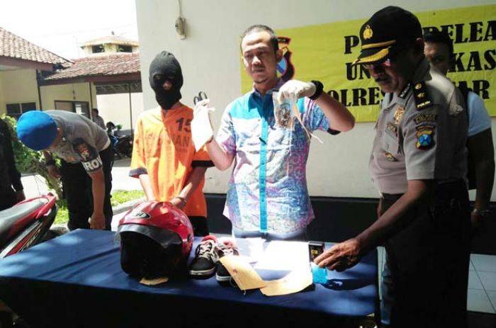 Gelap Mata, Remaja di Blitar Nekat Curi Motor Orang Tua Asuhnya Sendiri