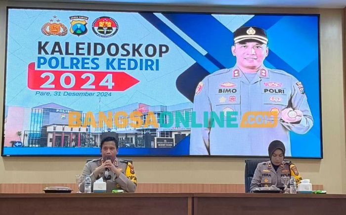 Rilis Akhir 2024 Polres Kediri: Penanganan Kasus Narkoba Naik Dari Tahun Sebelumnya