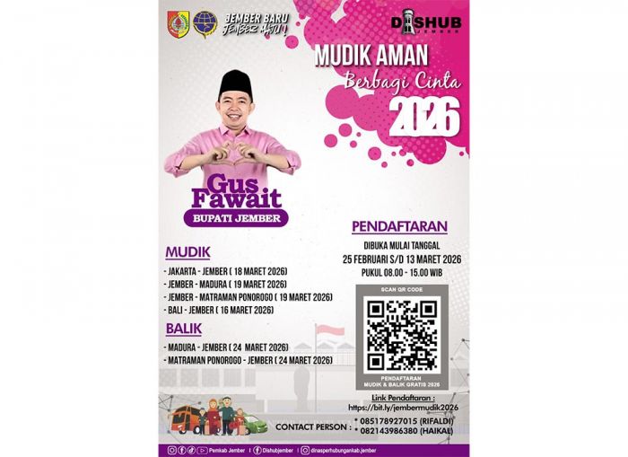 Kabar Gembira! Pendaftaran Mudik Gratis Jember 2026 Dibuka Besok, Cek Rute dan Cara Daftarnya