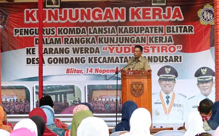 Wabup Blitar Pimpin Kunjungan Komda Lansia ke Karang Werda Desa Gondang