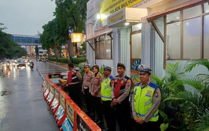 Amankan Nataru, Polsek Mulyorejo Siagakan Personel di Titik Rawan Kriminalitas dan Laka