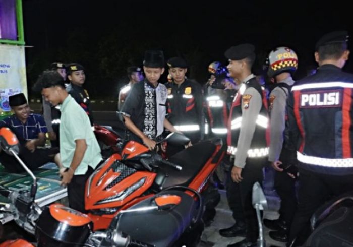 Patroli Ramadhan, Polres Bangkalan Amankan 12 Motor yang Terlibat Aksi Balap Liar
