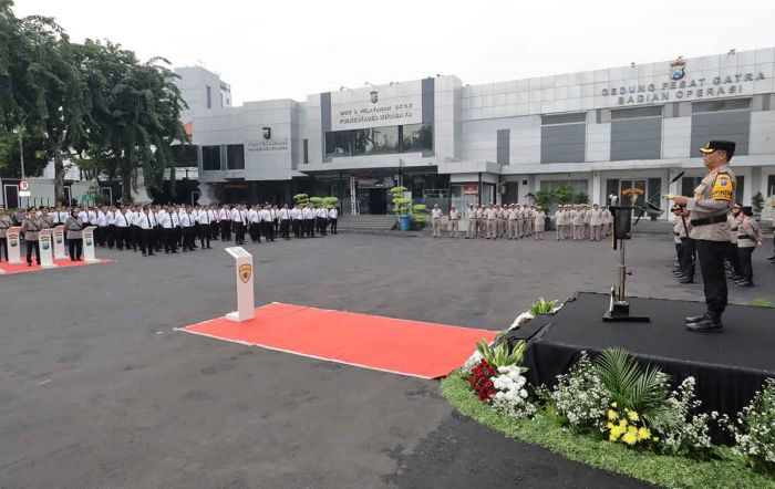 Polrestabes Surabaya Gelar Sertijab 5 Kapolsek, Berikut Daftarnya