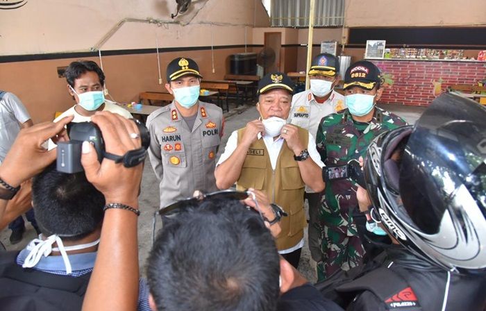 Lindungi Masyarakat dari Corona, Tiga Pilar Lamongan Gelar Operasi Preventif