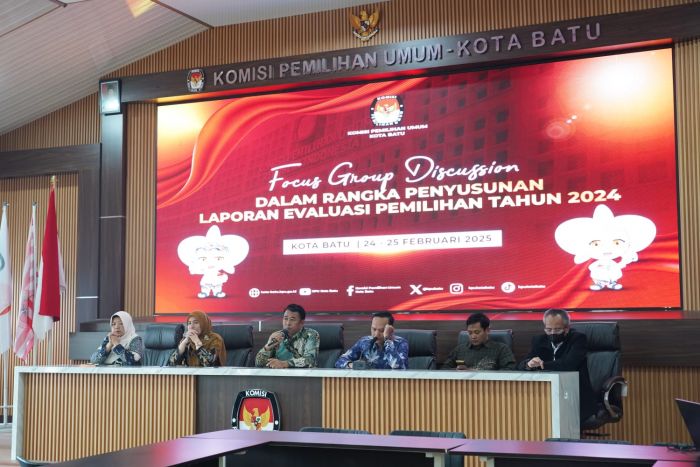 Evaluasi Pelaksanaan Pemilu 2024, KPU Kota Batu Gelar FGD dengan Stakeholder