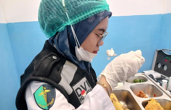 Jamin Keamanan Makan Bergizi Gratis, Polres Ngawi Gelar Uji Food Safety di SPPG