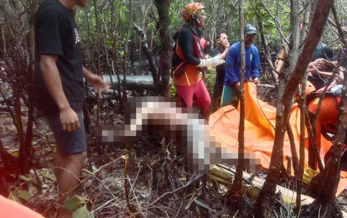 Tiga Hari Pencarian, Nelayan Bangkalan Korban Perahu Karam Ditemukan Tersangkut di Pohon Bakau