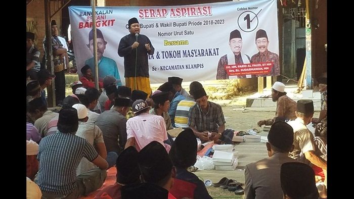 Blusukan ke Klampis Bangkalan, Farid Mantapkan 270 Relawan