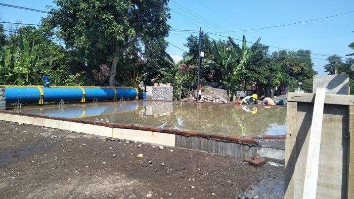 Rehab Jembatan Klampisrejo Pasuruan Masuki Tahap Pengecoran