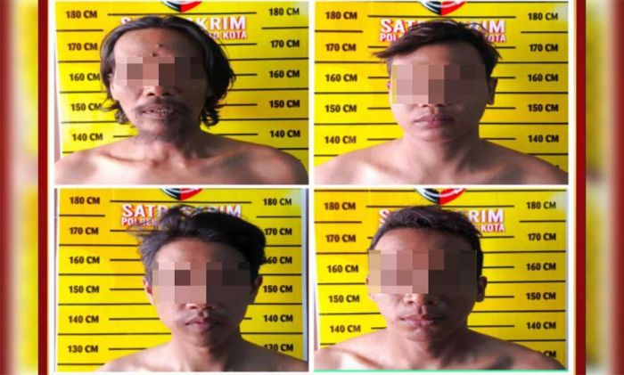 Empat Pencuri Besi Pabrik di Mojokerto Dibekuk Polisi, Satu Pelaku Karyawan Setempat