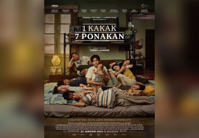 Tayang 23 Januari 2025, Ini Daftar Artis Pemain Film 1 Kakak 7 Ponakan