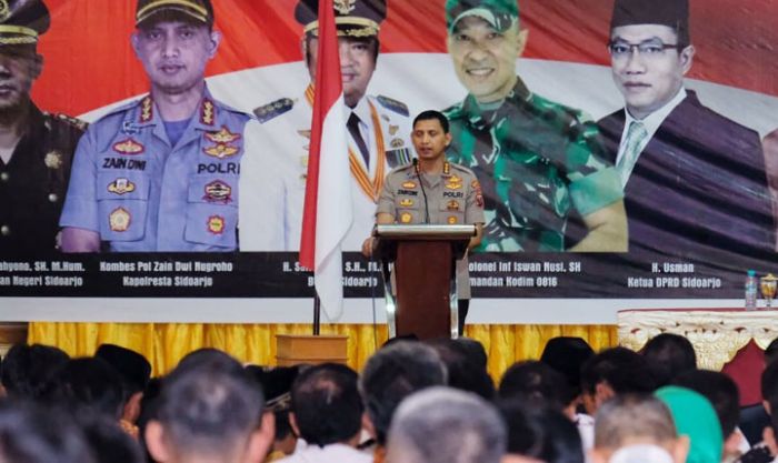 Kapolresta Sidoarjo Terjunkan satgas Anti Botoh, agar Pilkades dan Pilkada Serentak Berjalan Aman