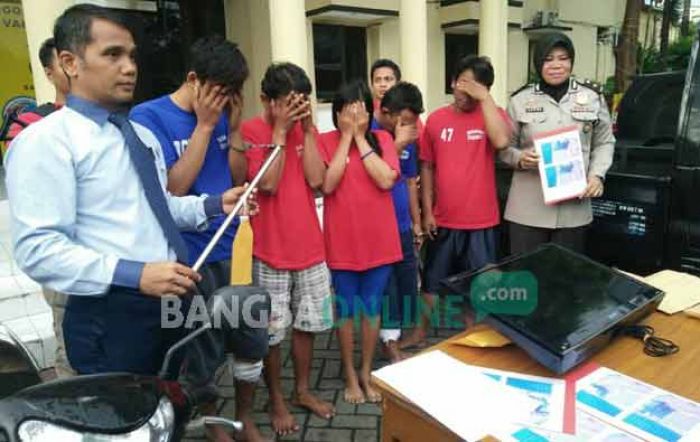 6 Pelaku Spesialis Bobol Rumah Dibekuk Tim Anti Bandit Polrestabes Surabaya