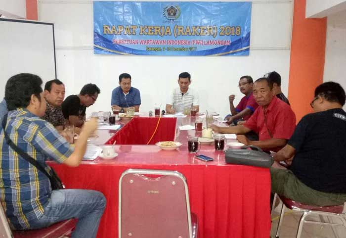 Fokus 6 Bidang, Raker PWI Lamongan Telurkan 14 Program Kegiatan