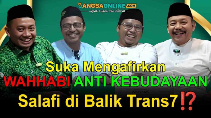 Nur Khalik Ridwan: Wahabi Anti Kebudayaan, Suka Menyesatkan Kelompok Islam Lain Nur Khalik Ridwan: Wahabi Anti Kebudayaan, Suka Menyesatkan Kelompok Islam Lain