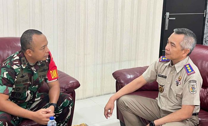 Perkuat Sinergi Antarlembaga, Dandim 0819 Silaturahmi ke Kantah Kabupaten Pasuruan