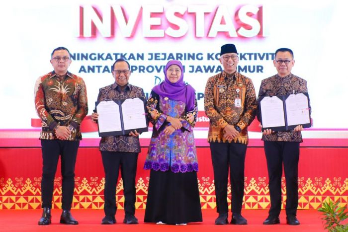 MoU KUB Bank Jatim-Bank Lampung, Gubernur Khofifah: Perkuat Konektivitas Ekonomi Antarbank Daerah