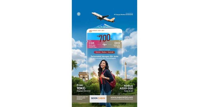 Super Air Jet Buka Rute Jakarta-Kediri, Bandara Dhoho Kembali Beroperasi 10 November 2025