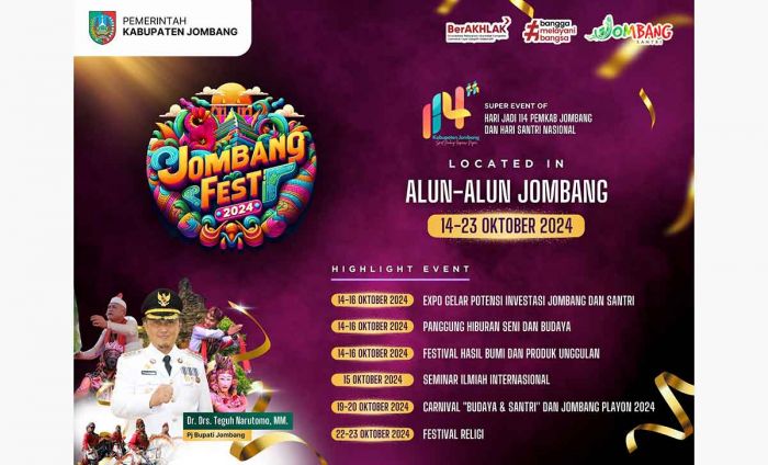 Sambut Hari Jadi ke-114 dan Hari Santri Nasional, Jombang Fest 2024 Digelar