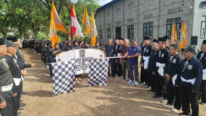 Kegiatan Mlaku Bareng Dipadati Ribuan Warga PSHT Kota Kediri
