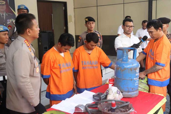 Pengoplos Tabung Elpiji di Sidoarjo Diringkus Polisi