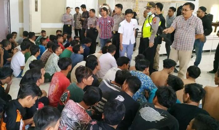 Diduga Mau Ikut Demo ke Surabaya, Ratusan Pelajar di Sidoarjo Diamankan Polisi