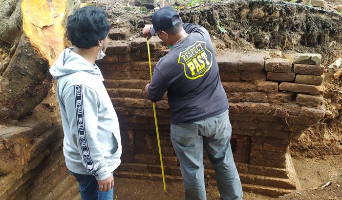 Arca Nandiswara dan Mahakala Ditemukan di Situs Pandegong Jombang