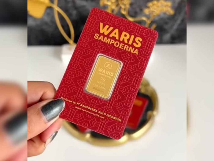 Turun Lagi, Harga Emas Waris Sampoerna 0,5 Gram Hari Ini Rp978.000 Turun Lagi, Harga Emas Waris Sampoerna 0,5 Gram Hari Ini Rp978.000