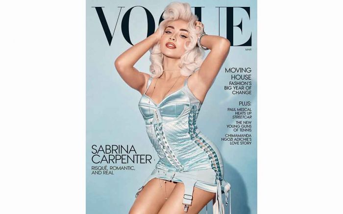 Sabrina Carpenter Tampil Rupawan di Sampul Majalah Vogue Edisi Maret 2025