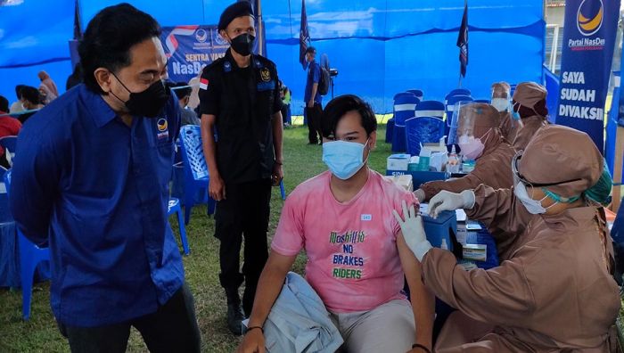 NasDem Peduli Gelar Vaksinasi Dosis Kedua di Kabupaten Kediri