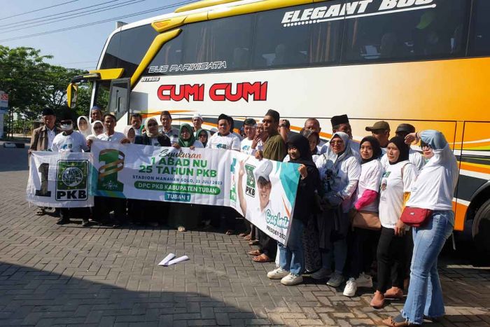 Kirim Hampir 1.000 Kader di Acara HUT Ke-25 di Solo, PKB Tuban Optimis 20 Kursi Pileg