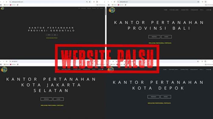 Beredar Situs Web Palsu Satker Kementerian ATR/BPN, Begini Respon Karo Humas dan Protokol Beredar Situs Web Palsu Satker Kementerian ATR/BPN, Begini Respon Karo Humas dan Protokol