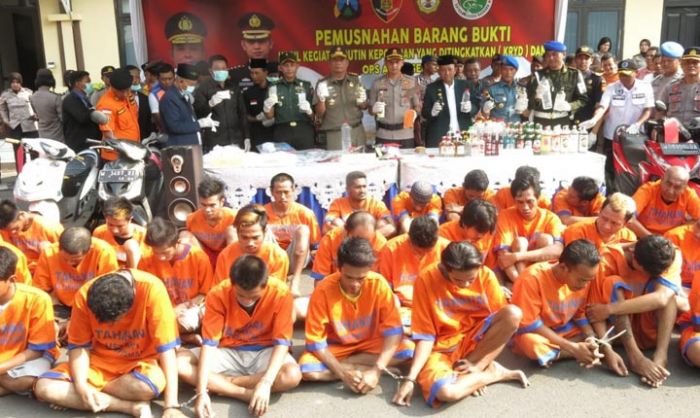 Penghujung 2019, Sebanyak 323 Tersangka dan Ribuan Barang Bukti Digelar Polresta Sidoarjo