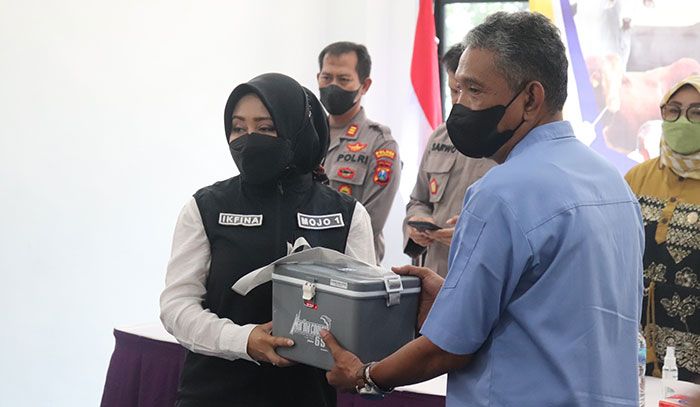 Bupati Mojokerto Launching Vaksin PMK di KUD Agribisnis Dana Mulya