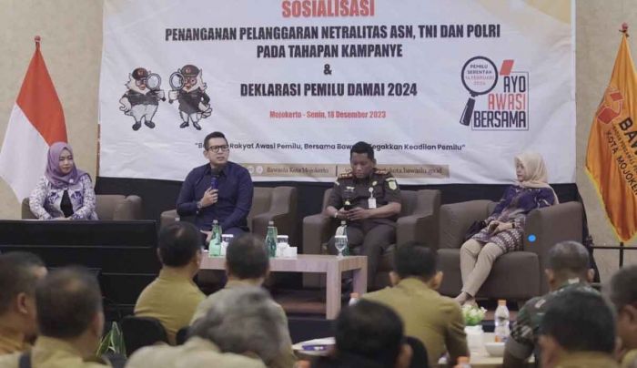 Sukseskan Pemilu 2024, Pj Wali Kota Mojokerto: Perkuat Pentahelix Approach