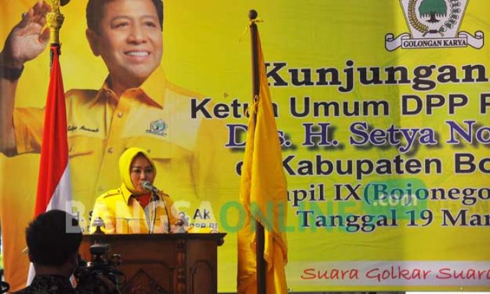 Dideklarasikan Setnov Sebagai Bacabup Bojonegoro 2018, Mitroatin: Saya Siap Maju 