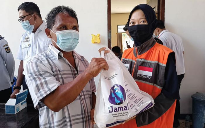 Puluhan Sopir Angkot di Kediri Kembali Dapatkan Paket Sembako dari Si Jamal