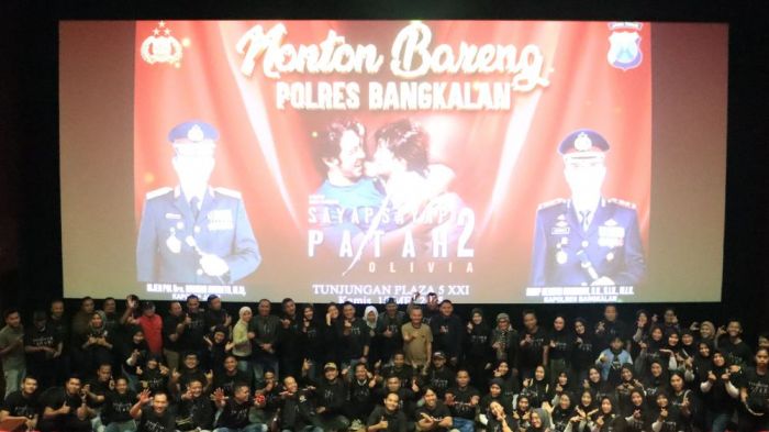 Polres Bangkalan Gelar Nobar Sayap-Sayap Patah 2, Ajak Masyarakat Resapi Tugas Kemanusiaan