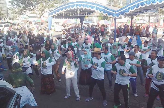 Peringati Harlah ke-45, DPC PPP Bangkalan Gelar Jalan Sehat