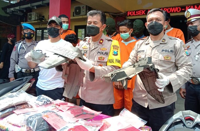8 Pelaku Kejahatan Jalanan 3C di Surabaya Diamankan Polsek Asemrowo, 2 di Bawah Umur