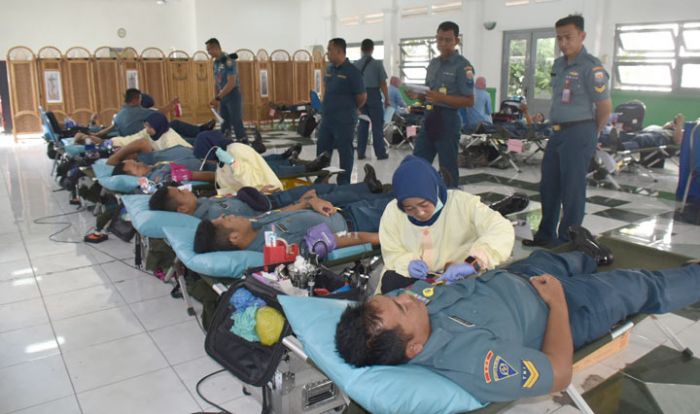 Donor Darah, Salah Satu Cara Prajurit Koarmada II Jaga Kesehatan