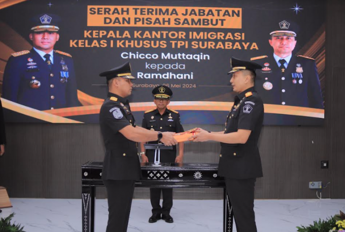 Ramdhani Dilantik Sebagai Kepala Imigrasi Surabaya yang Baru