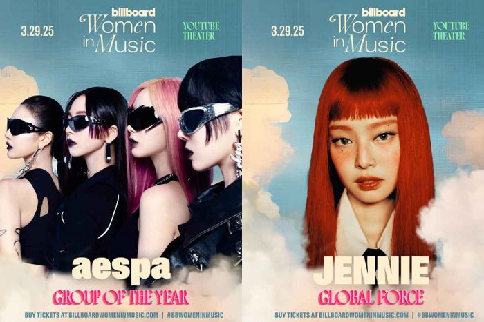 AESPA dan Jennie BLACKPINK Raih Penghargaan di Acara Billboard Women in Music 2025