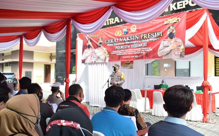 Tingkatkan Pelayanan, MMPP Polresta Sidoarjo Sediakan Gerai Vaksin Presisi