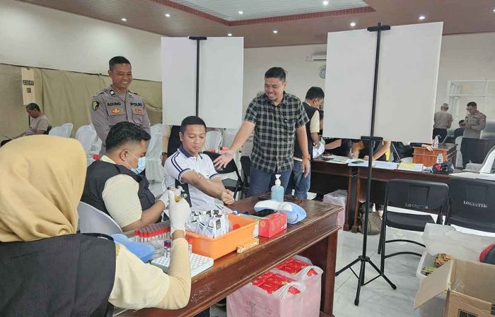 Polres Mojokerto Kota Gelar Pemeriksaan Rutin